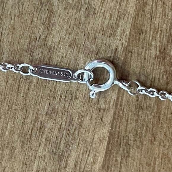 Tiffany & Co. 925 Elsa Peretti heart pendant Full Puffy Heart” w/ heart cut-out - Picture 4 of 7